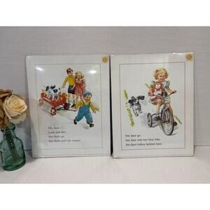 2 See Sally Go See Jane Riding Her Bike 11x14 posters sealed
